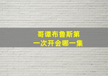 哥谭布鲁斯第一次开会哪一集