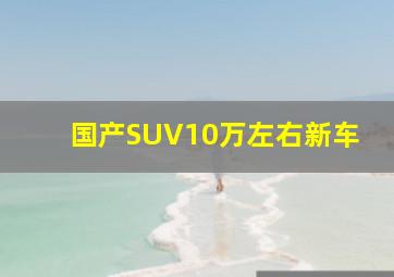 国产SUV10万左右新车