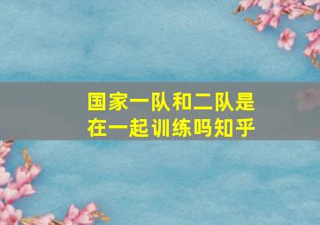 国家一队和二队是在一起训练吗知乎