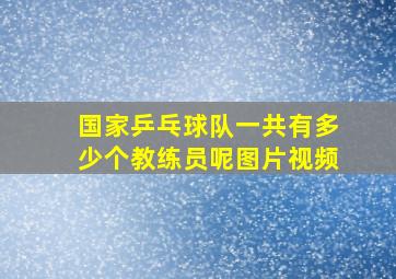 国家乒乓球队一共有多少个教练员呢图片视频