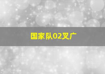 国家队02叉广