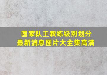 国家队主教练级别划分最新消息图片大全集高清