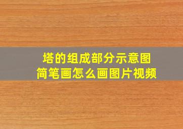 塔的组成部分示意图简笔画怎么画图片视频