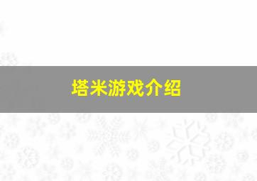 塔米游戏介绍