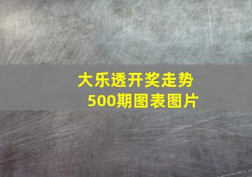 大乐透开奖走势500期图表图片