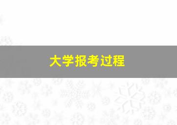 大学报考过程