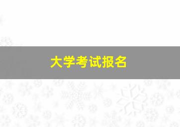 大学考试报名