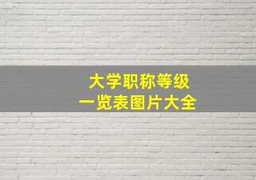 大学职称等级一览表图片大全