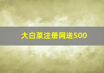 大白菜注册网送500