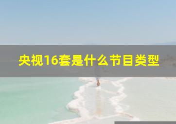 央视16套是什么节目类型