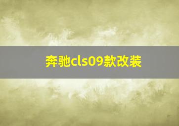 奔驰cls09款改装