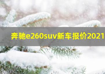 奔驰e260suv新车报价2021款