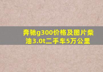 奔驰g300价格及图片柴油3.0t二手车5万公里