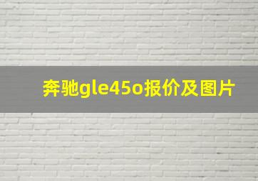 奔驰gle45o报价及图片