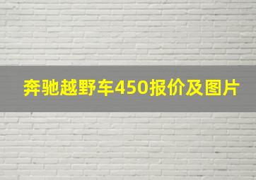 奔驰越野车450报价及图片