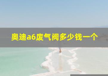 奥迪a6废气阀多少钱一个