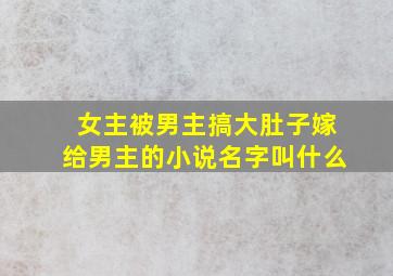 女主被男主搞大肚子嫁给男主的小说名字叫什么