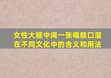 女性大腿中间一张嘴顺口溜在不同文化中的含义和用法