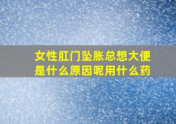 女性肛门坠胀总想大便是什么原因呢用什么药