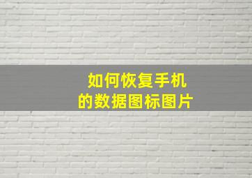 如何恢复手机的数据图标图片