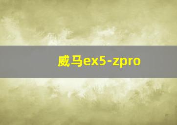 威马ex5-zpro