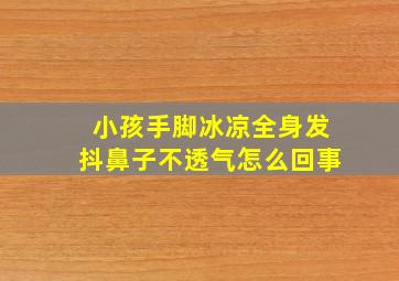 小孩手脚冰凉全身发抖鼻子不透气怎么回事