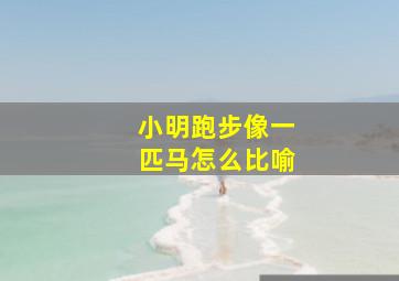 小明跑步像一匹马怎么比喻