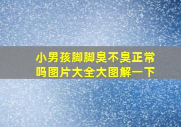 小男孩脚脚臭不臭正常吗图片大全大图解一下