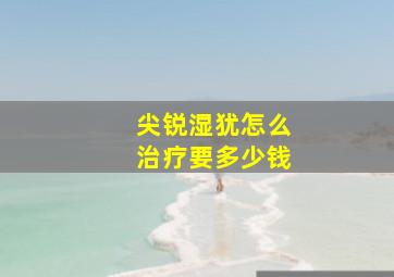 尖锐湿犹怎么治疗要多少钱