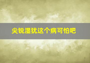 尖锐湿犹这个病可怕吧