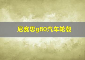 尼赛思g80汽车轮毂