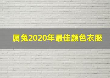 属兔2020年最佳颜色衣服