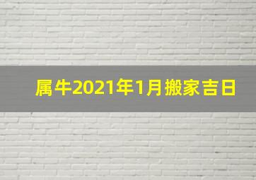 属牛2021年1月搬家吉日