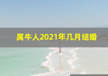 属牛人2021年几月结婚