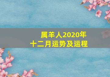 属羊人2020年十二月运势及运程