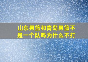 山东男篮和青岛男篮不是一个队吗为什么不打