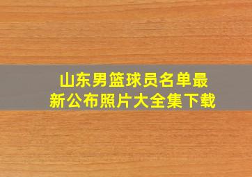 山东男篮球员名单最新公布照片大全集下载