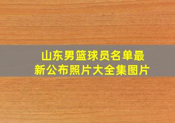 山东男篮球员名单最新公布照片大全集图片