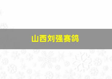 山西刘强赛鸽