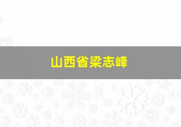 山西省梁志峰