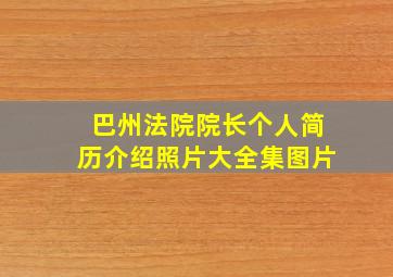 巴州法院院长个人简历介绍照片大全集图片