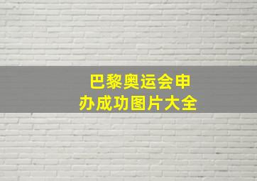 巴黎奥运会申办成功图片大全