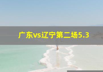 广东vs辽宁第二场5.3