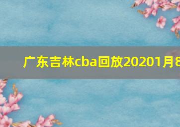 广东吉林cba回放20201月8