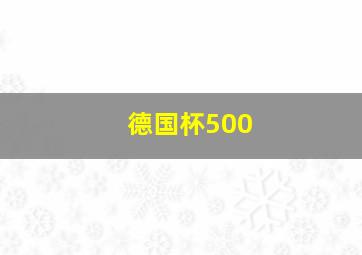 德国杯500