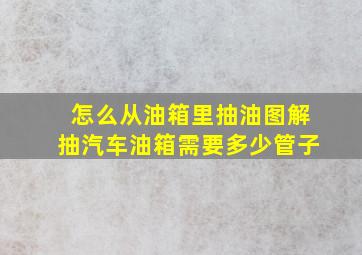 怎么从油箱里抽油图解抽汽车油箱需要多少管子