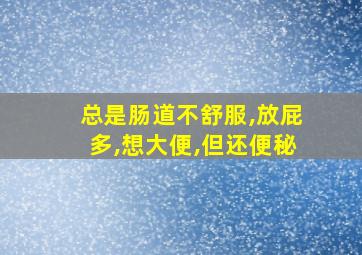 总是肠道不舒服,放屁多,想大便,但还便秘