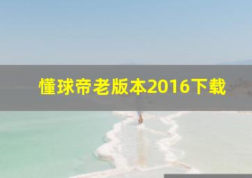 懂球帝老版本2016下载