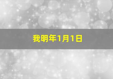 我明年1月1日