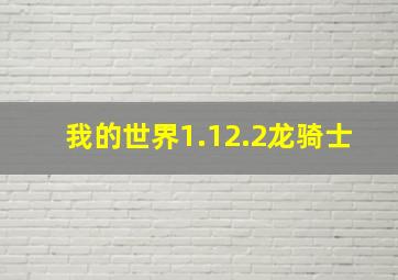 我的世界1.12.2龙骑士